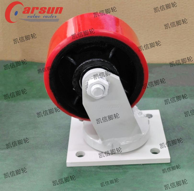 超重型工业脚轮6寸铁芯聚氨酯万向轮,脚轮厂家,凯信脚轮