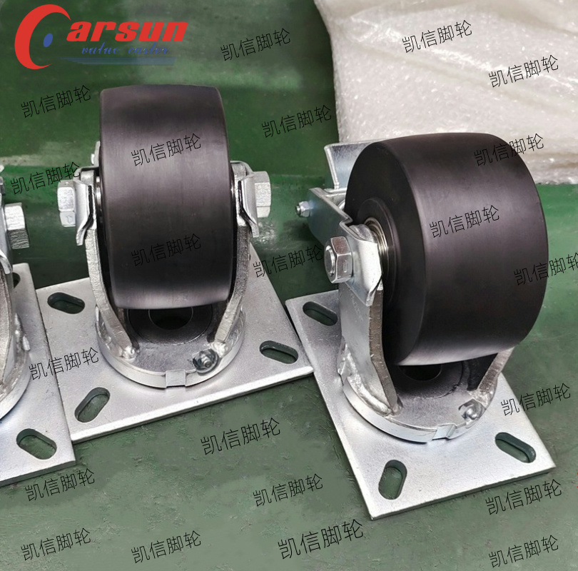 超重型工业脚轮抗冲击6寸MC浇铸尼龙万向轮,脚轮厂家,凯信脚轮