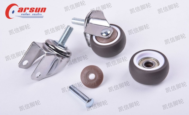 轻型TPR静音万向脚轮,凯信脚轮,脚轮厂家,丝杆脚轮