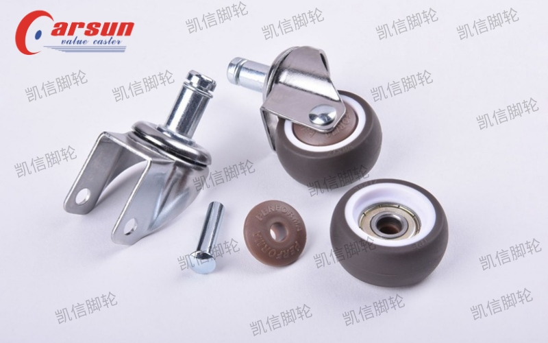 轻型TPR静音万向脚轮,凯信脚轮,脚轮厂家,插杆脚轮