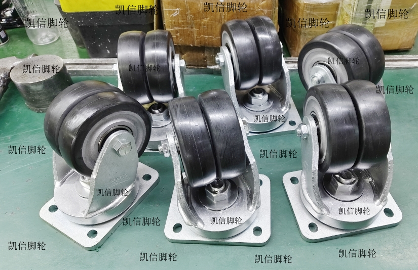 超重型脚轮,工业脚轮,4寸钢芯PU轮,双轮脚轮,万向轮,凯信脚轮,脚轮厂家,脚轮工厂,carsun 