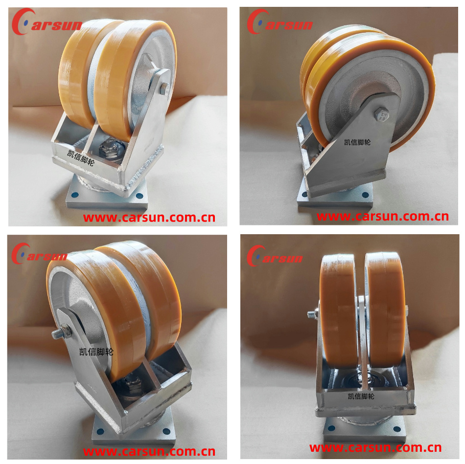 超重型脚轮,工业脚轮,12寸铁芯聚氨酯轮,双轮脚轮,万向轮,凯信脚轮,脚轮厂家,脚轮工厂,carsu